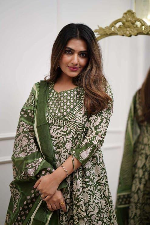 Women's Rayon Embroidered Straight Kurti with Pant Set