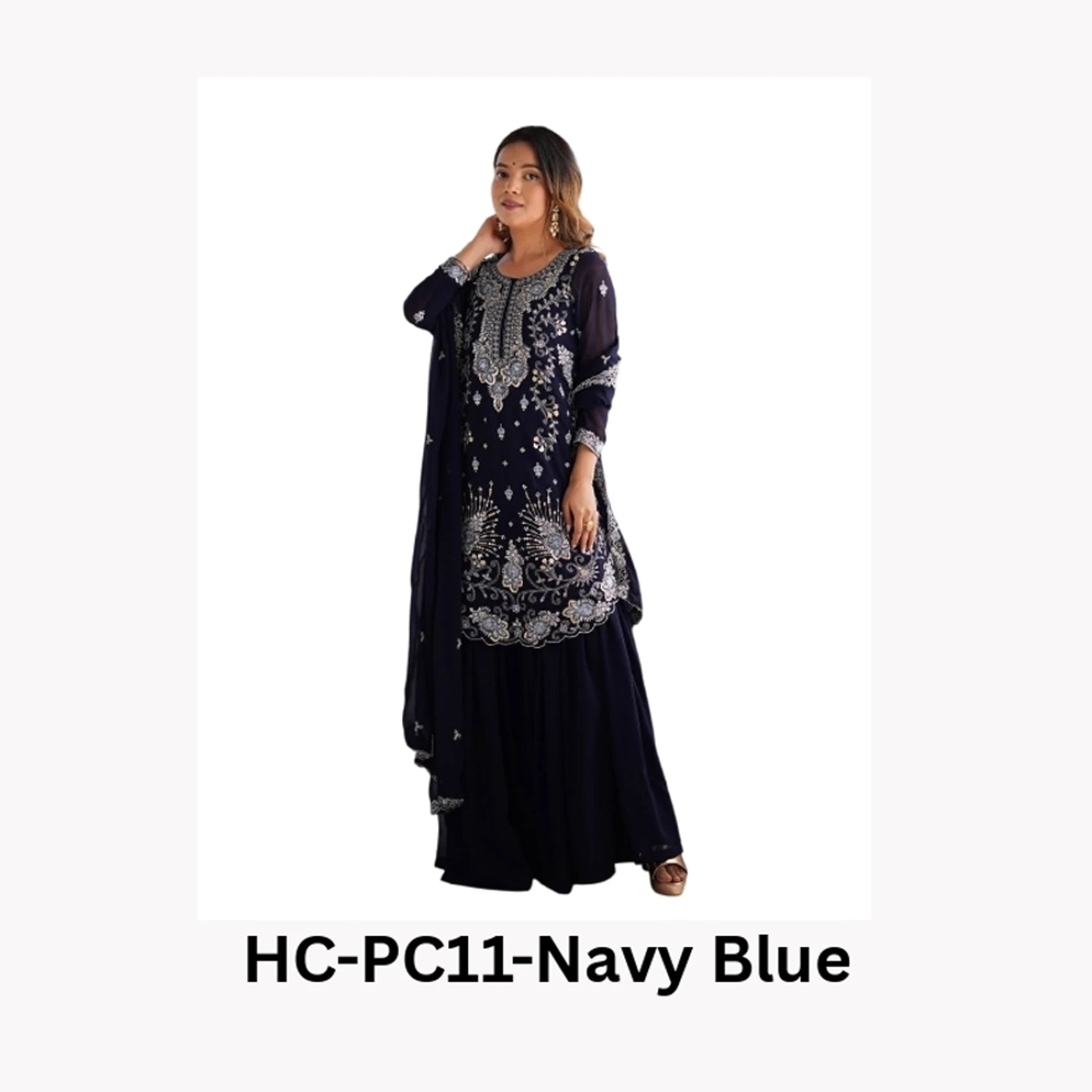 Reva Living Women Cotton Blend Ethnic Top Pyjama Dupatta Set