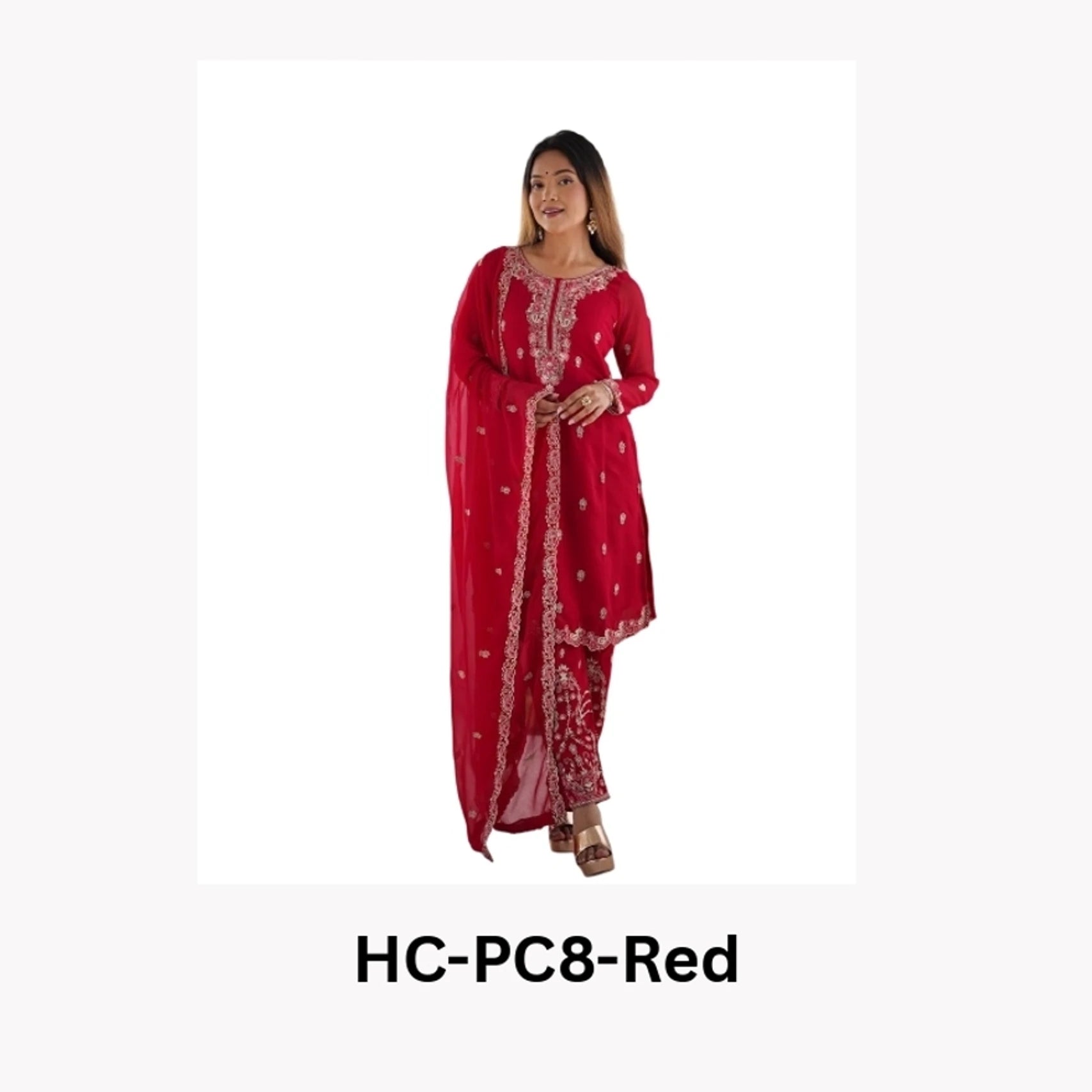 Reva Living Women Cotton Blend Ethnic Top Pyjama Dupatta Set